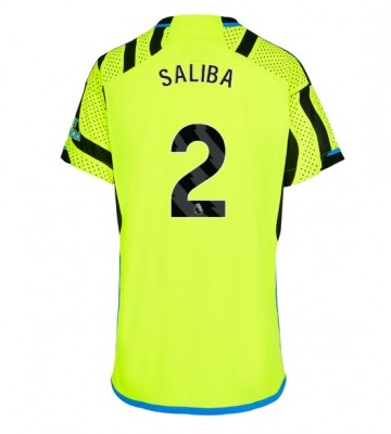 Arsenal William Saliba #2 Bortatröja Kvinnor 2023-24 Kortärmad
